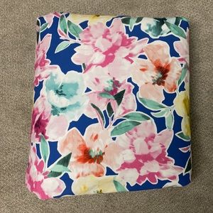 Pottery Barn Teen Twin Floral/striped Duvet